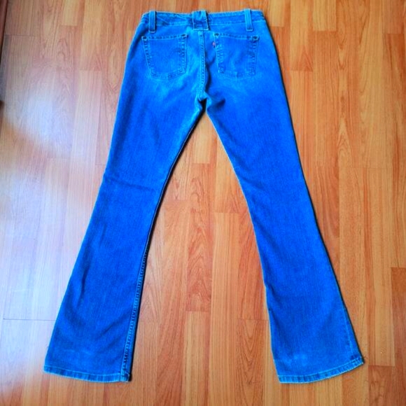 Levi’s Superlow Rise Womens Retro Jeans Size03 Junior Blue Denim 60s 70s Vintage - Picture 2 of 11